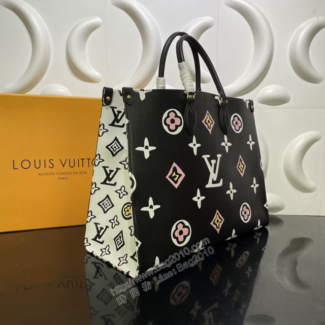LV專櫃新款女包 路易威登Onthego大號手袋 M45814 LV膠囊系列大號托特包手提購物袋  ydh4310